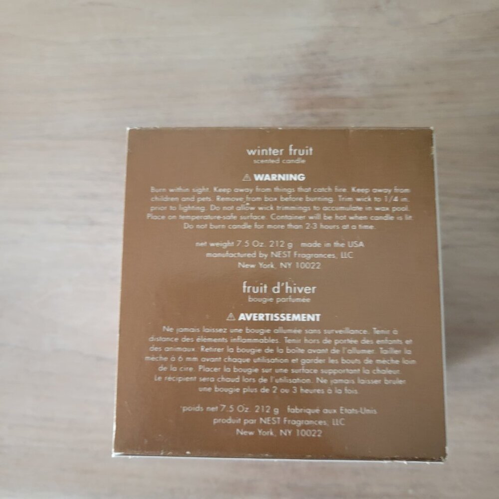 Calvin Klein Winter Fruit Scented Candle | Apple Mandarin Vanilla Luxe Decor - Picture 8 of 11